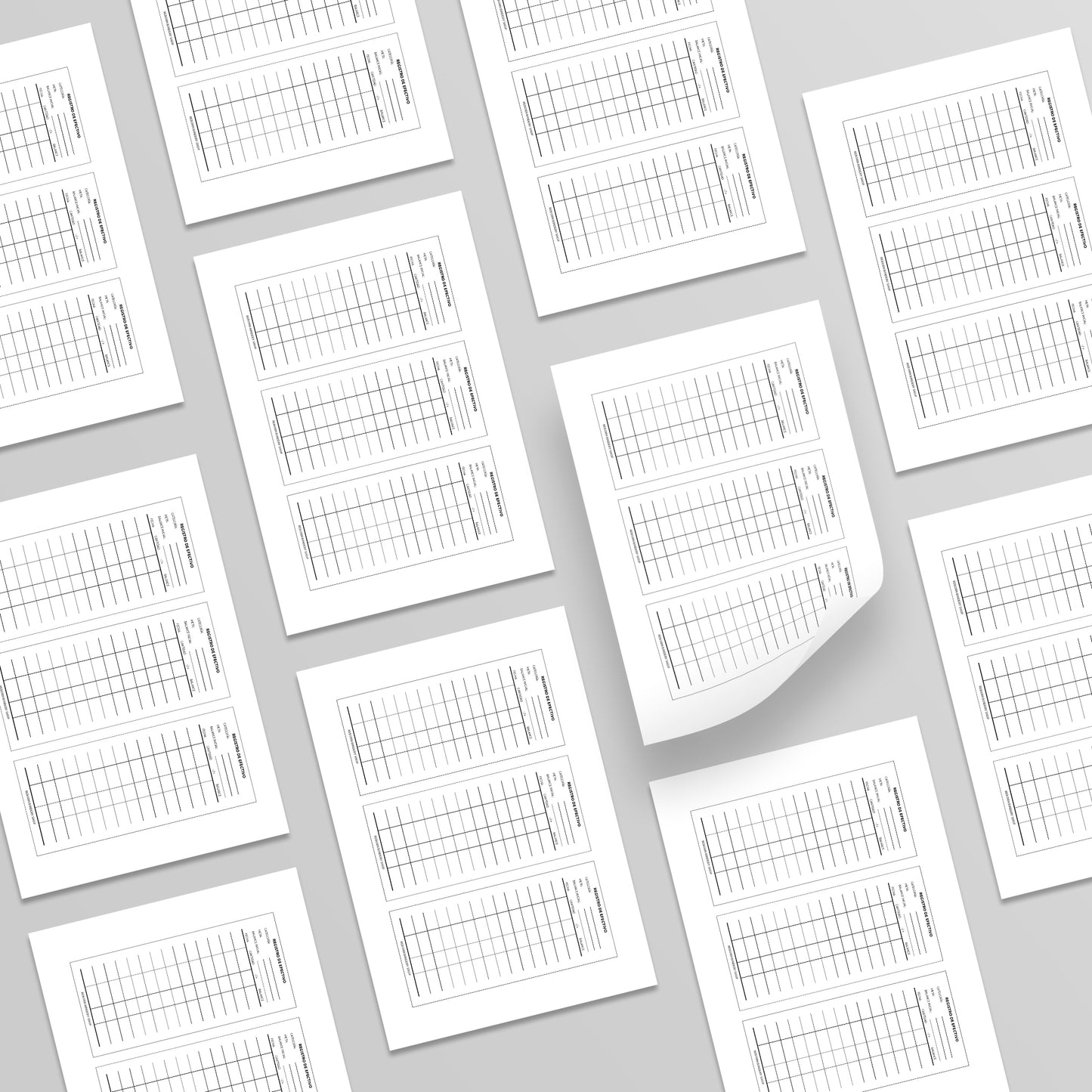 Registro de Efectivo – Formato A6 | Descarga Digital