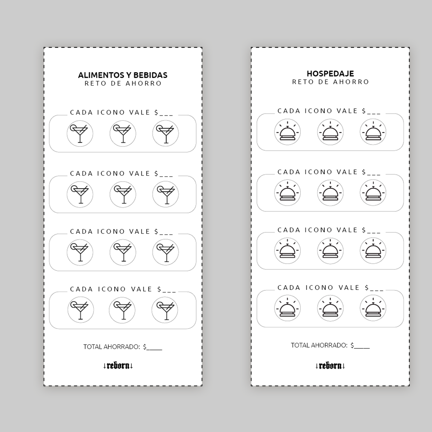 Retos de Ahorro para Viajes – Formato A6 | Descarga Digital