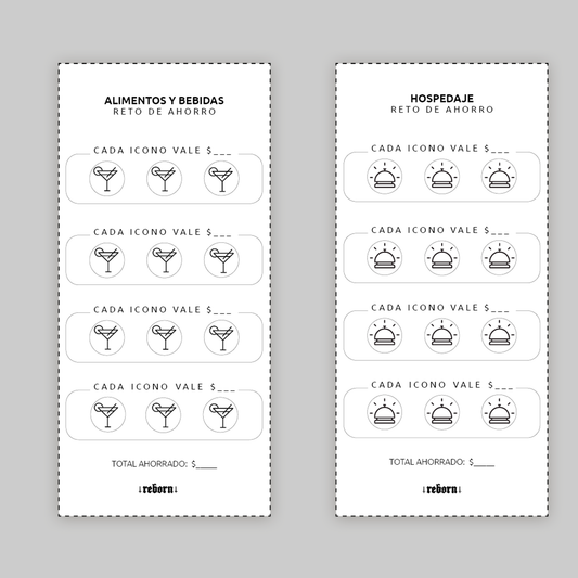 Retos de Ahorro para Viajes – Formato A6 | Descarga Digital