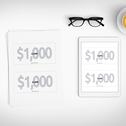 Separadores de Efectivo $1,000 – Plantillas Digitales para Cash Stuffing