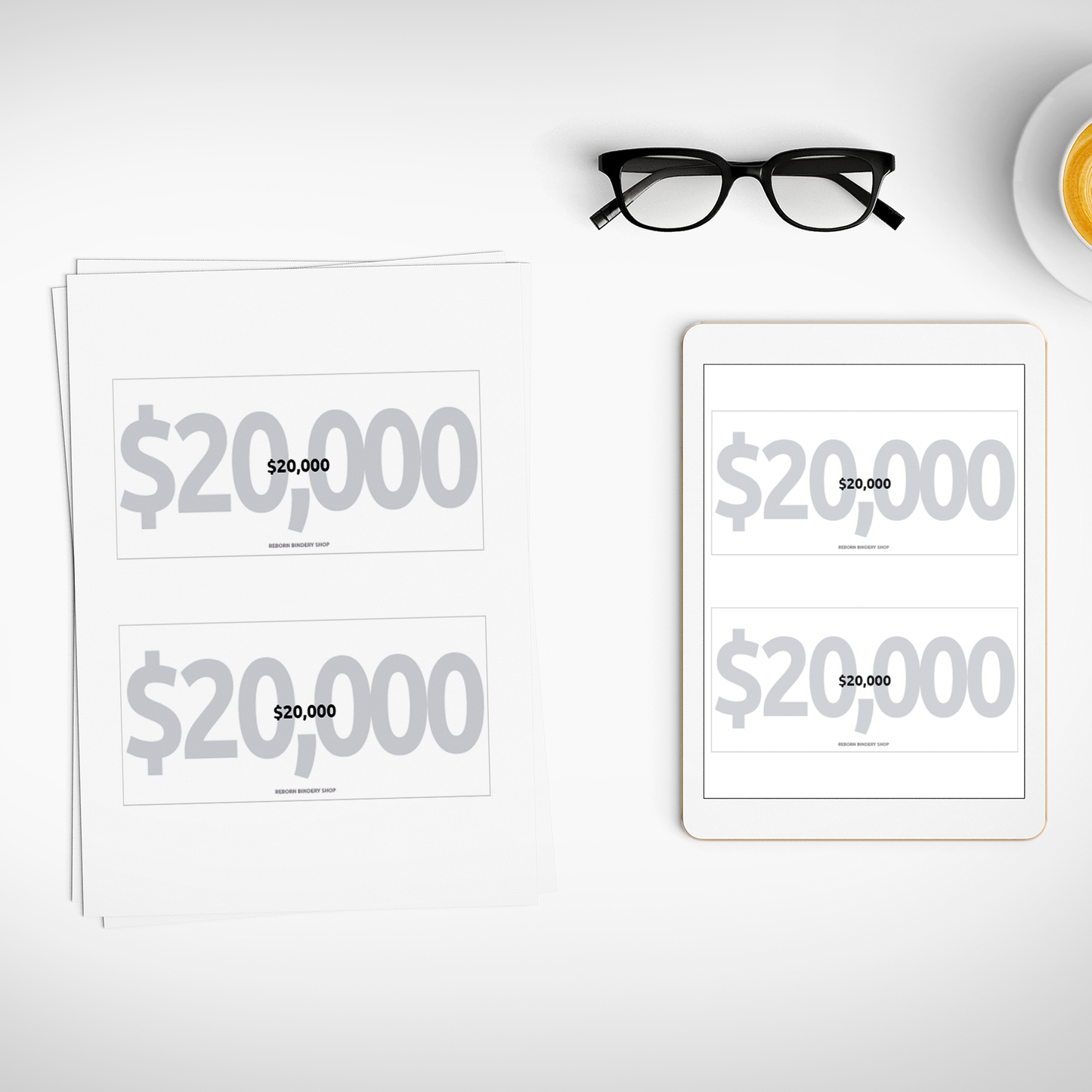 Separadores de Efectivo $20,000 – Plantillas Digitales para Cash Stuffing