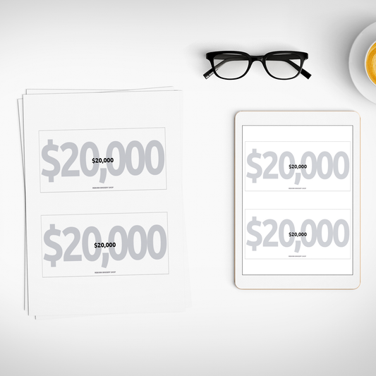 Separadores de Efectivo $20,000 – Plantillas Digitales para Cash Stuffing