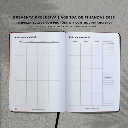 Agenda de Finanzas 2025 – Edición Mejorada | Organiza tus Finanzas y Ahorros