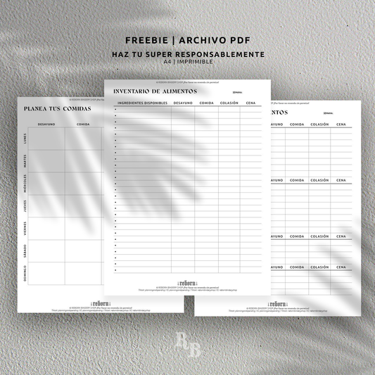 Organiza tus Compras de Supermercado con Eficiencia - Lista Digital Minimalista en PDF