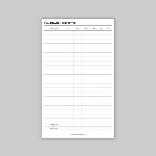 Cash Planner - Digital Download