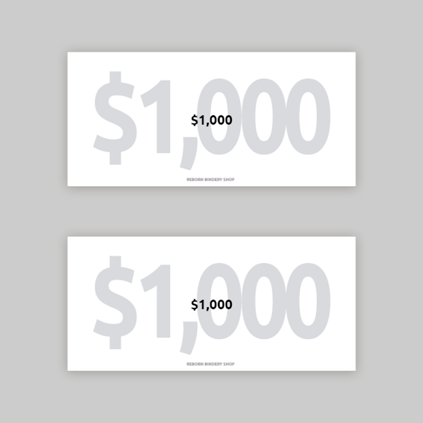 Separadores de Efectivo $1,000 – Plantillas Digitales para Cash Stuffing