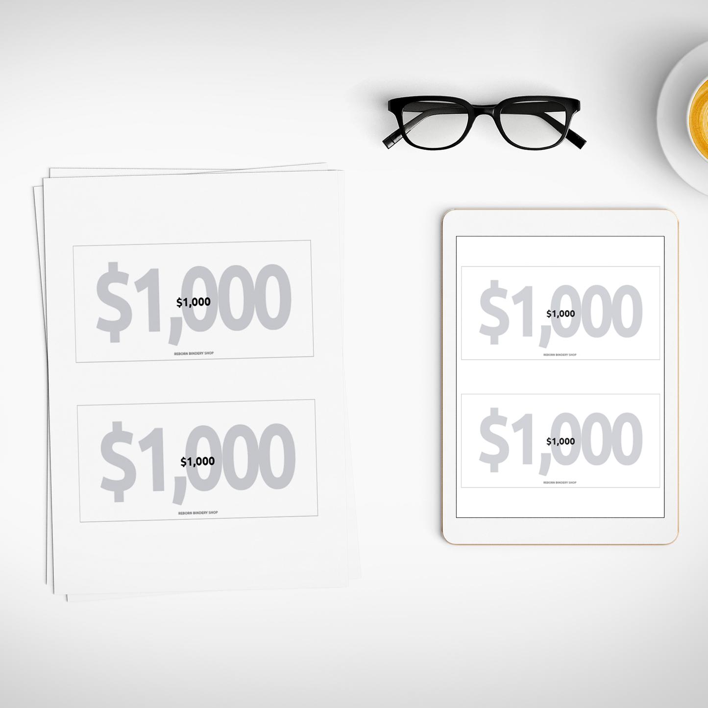 Separadores de Efectivo $1,000 – Plantillas Digitales para Cash Stuffing