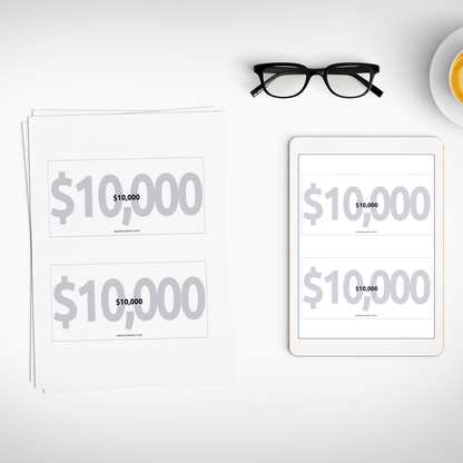 Separadores de Efectivo $10,000 – Plantillas Digitales para Cash Stuffing