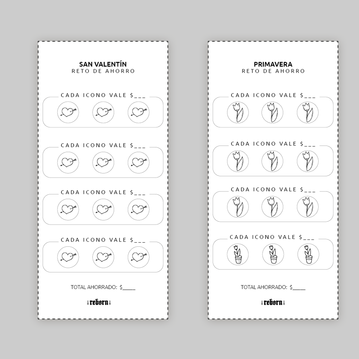 Todo-En-Uno Retos de Ahorro – Formato A6 | Descarga Digital