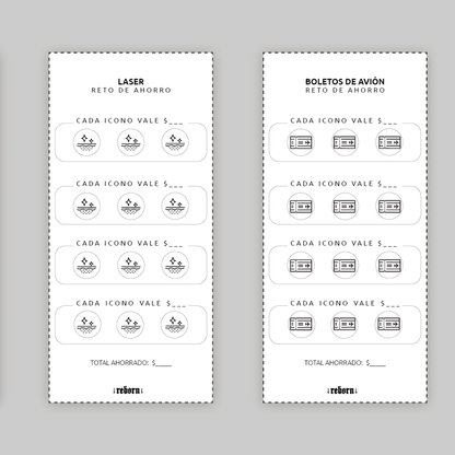 Todo-En-Uno Retos de Ahorro – Formato A6 | Descarga Digital