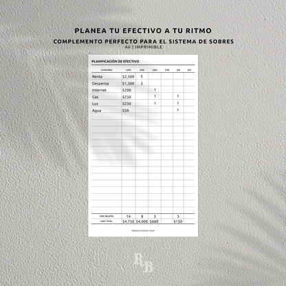 Cash Planner - Digital Download