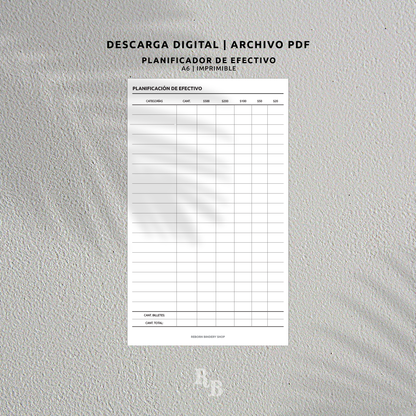 Cash Planner - Digital Download